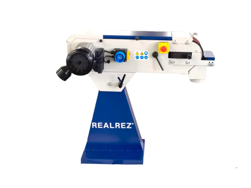 Ленточный шлифовальный станок REALREZ B1-S6C 150х2000мм (400V)
