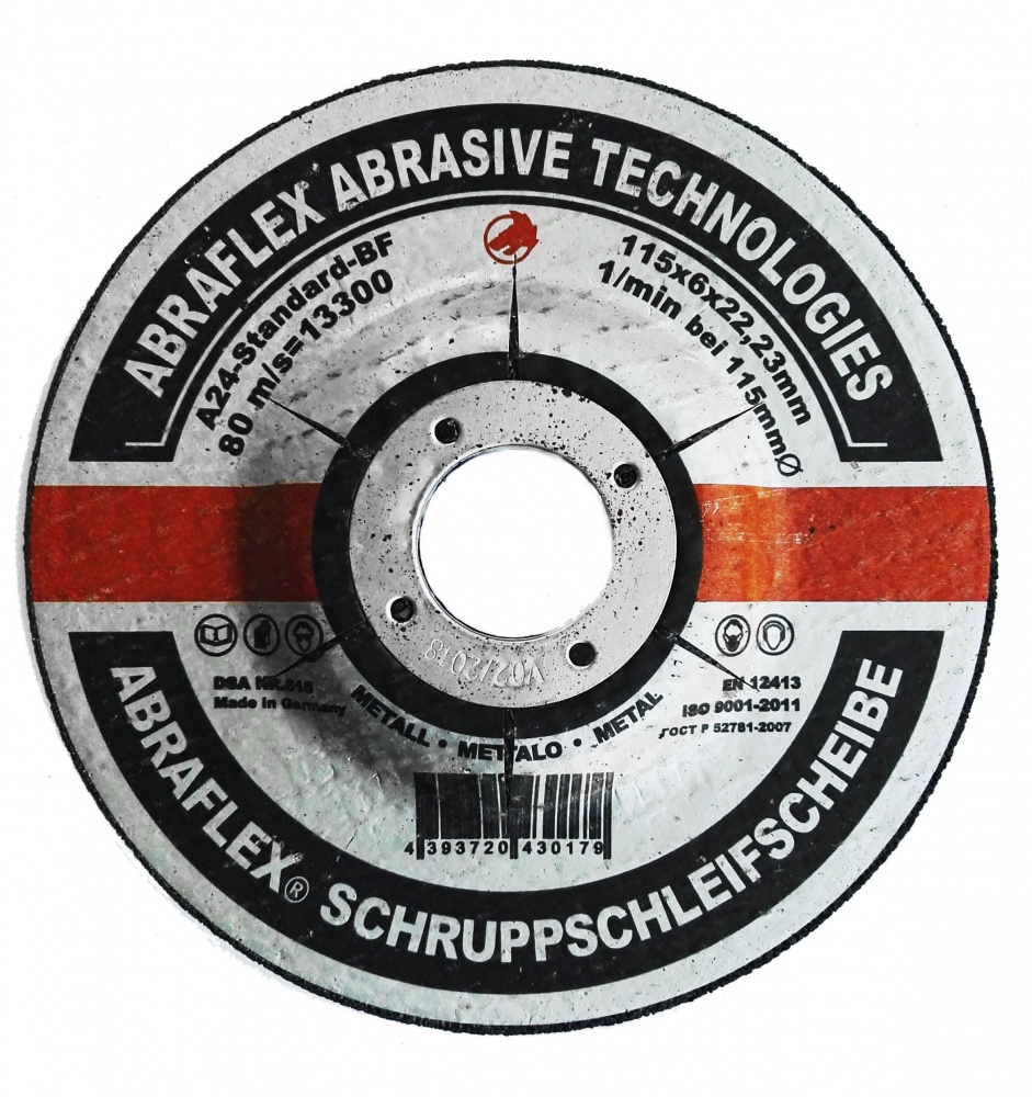 Круг зачистной по металлу 115x6x22,23 Abraflex
