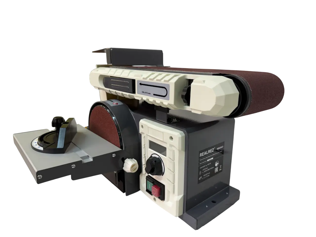 Ленточно-дисковый шлифовальный станок REALREZ RBD5CI