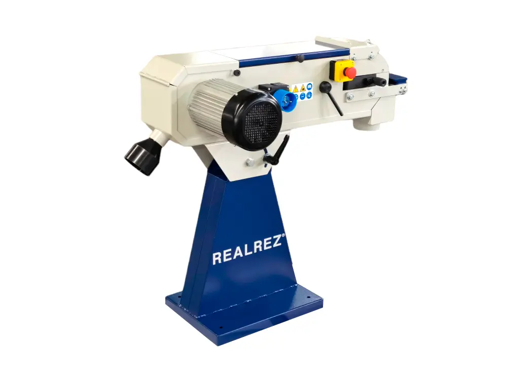 Ленточный шлифовальный станок REALREZ B1-S6C 150х2000мм (400V)