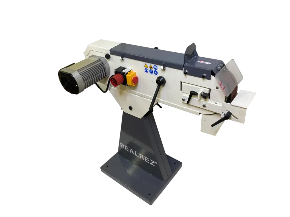 Ленточный шлифовальный станок REALREZ B1-S5C 75х2000мм (400V)
