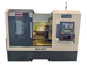 Токарный станок с ЧПУ REALREZ ТCK 460x350 с наклонной станиной (Ось Y и GSK988Ta)
